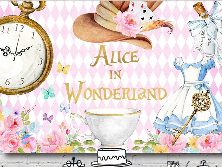 Alice in Wonderland Banner  Alice in Wonderland Party Decoration