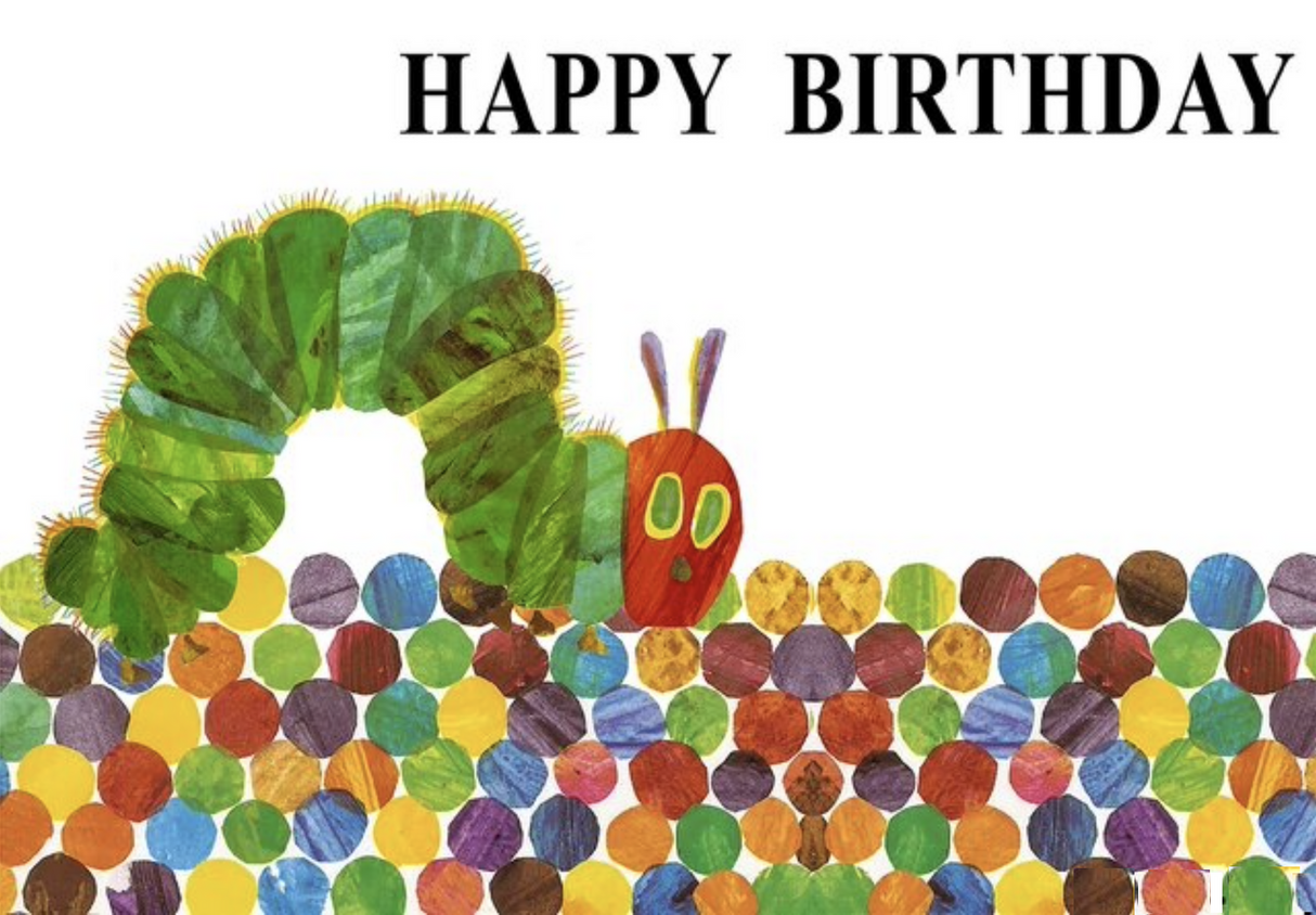 THE VERY HUNGRY CATERPILLAR PERSONALISED BIRTHDAY PARTY BANNER BACKDROP