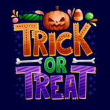 HALLOWEEN TRICK OR TREAT CANDY JACK-O-LANTERN PARTY BANNER BACKDROP DECORATION