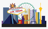 LAS VEGAS WELCOME SIGN CASINO PERSONALISED BIRTHDAY PARTY BANNER BACKDROP