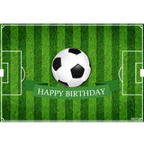 SPORT SOCCER FOOTBALL FIELD BIRTHDAY PARTY SUPPLIES BANNER BACKDROP DECORATION