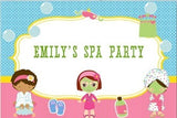 SPA SALON FACIALS MANICURE PEDICURE BIRTHDAY PARTY BANNER BACKDROP DECORATION