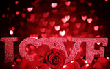 VALENTINE'S DAY LOVE ROSES HEARTS PARTY POSTER BANNER BACKDROP DECORATION